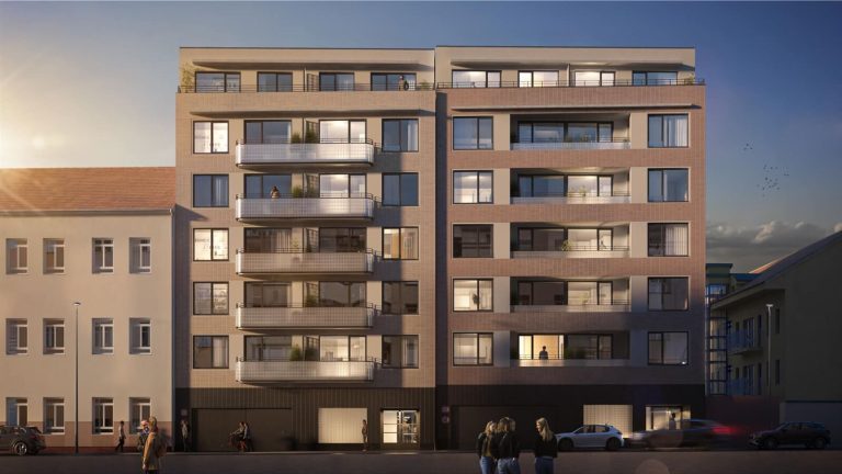 Rezidence Příční za soumraku, novostavba navazující na starší zástavbu